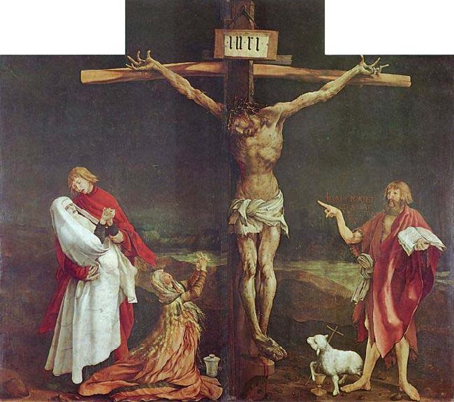 Matthias Grunewald The Crucifixion, central panel of the Isenheim Altarpiece.